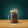 Glass & Bamboo Storage Jars