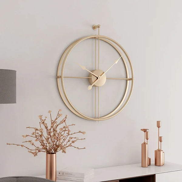 Moda Clock Gold Skeleton Clock 60cm - Moda Haven
