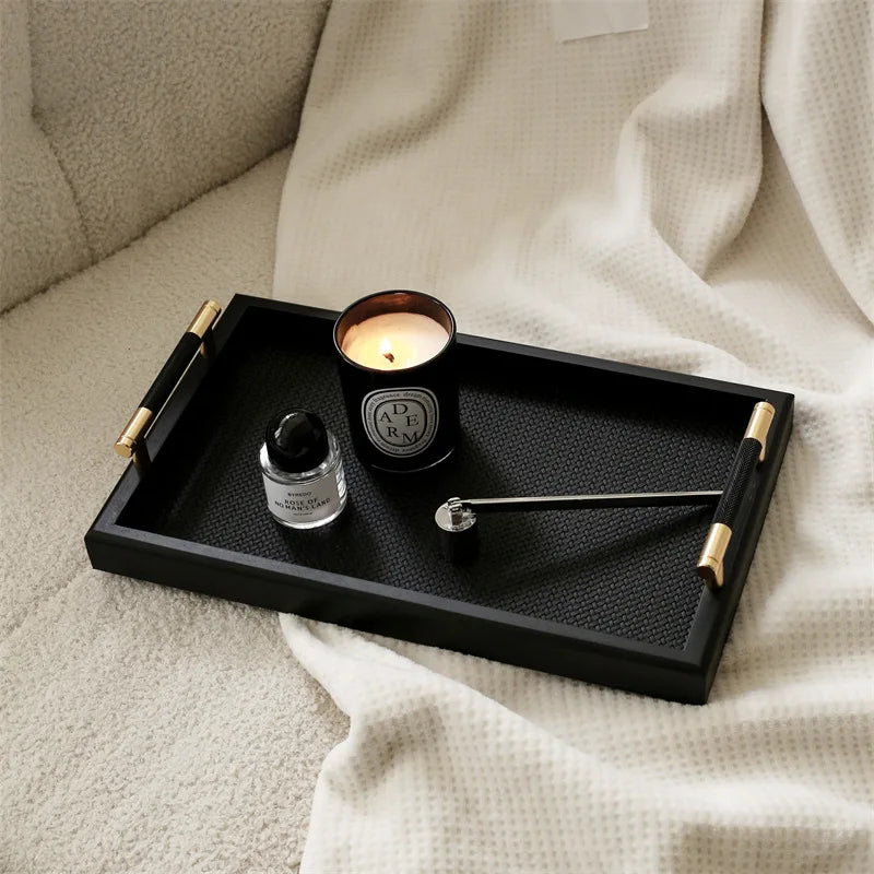 Forma Woven Leather Tray