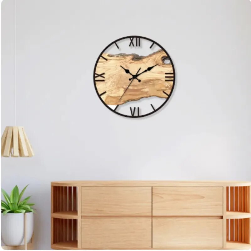 Driftwood Acrylic Wall Clock