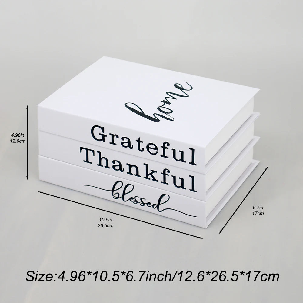 3 Piece Home Faux Book