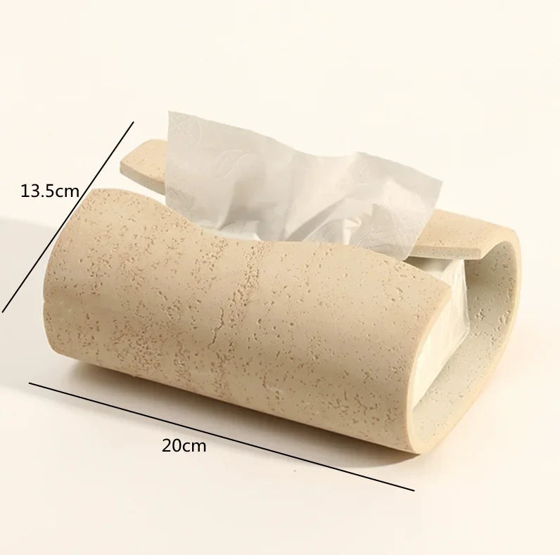 Stone Tissue Box Holder