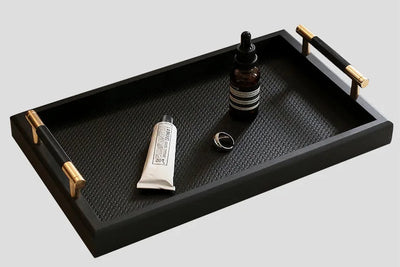 Forma Woven Leather Tray