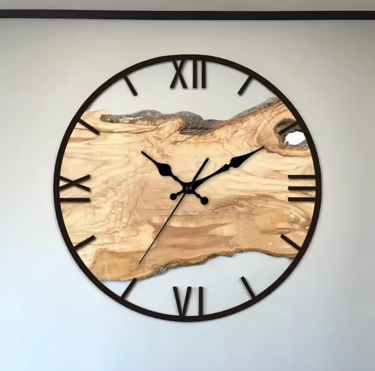 Driftwood Acrylic Wall Clock