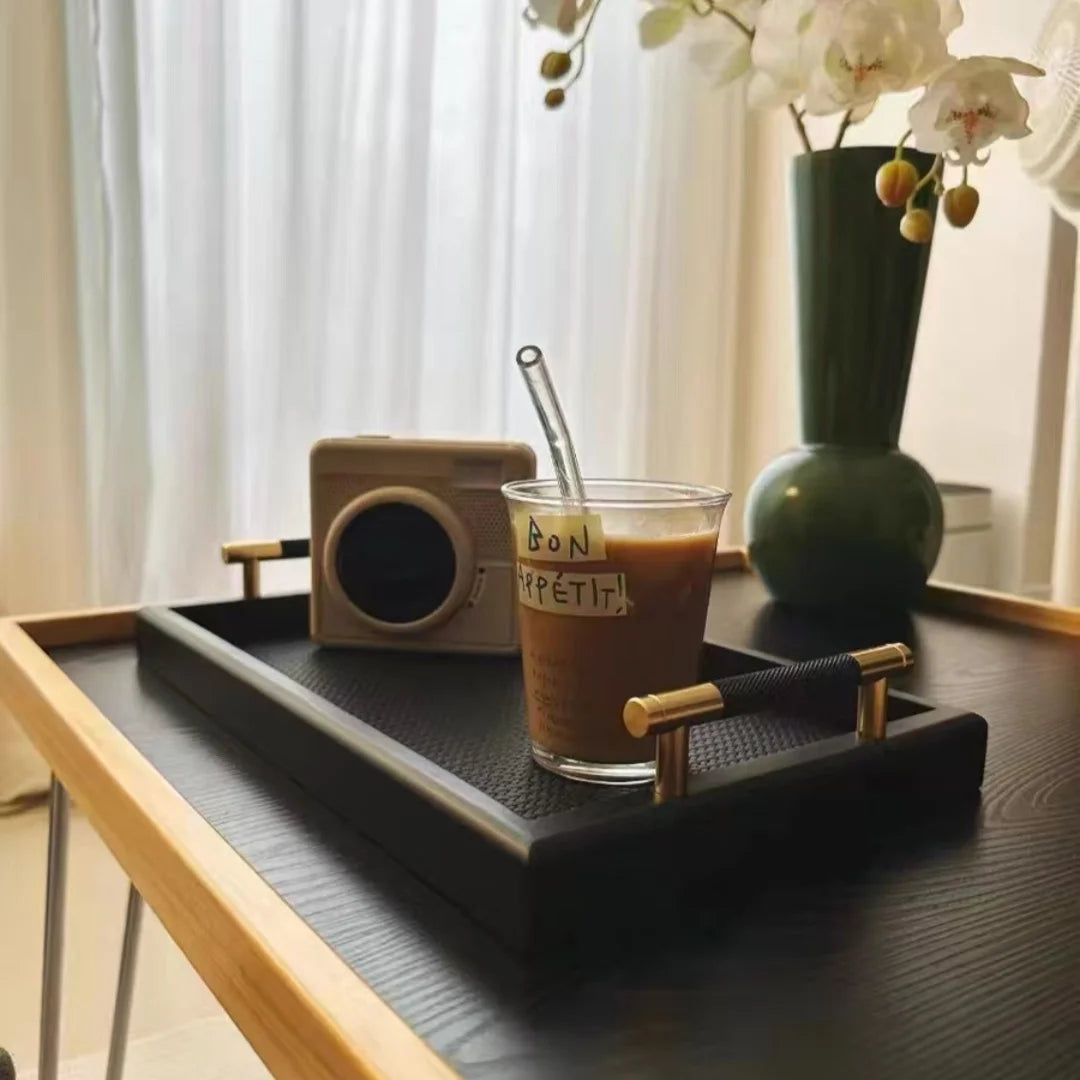 Forma Woven Leather Tray