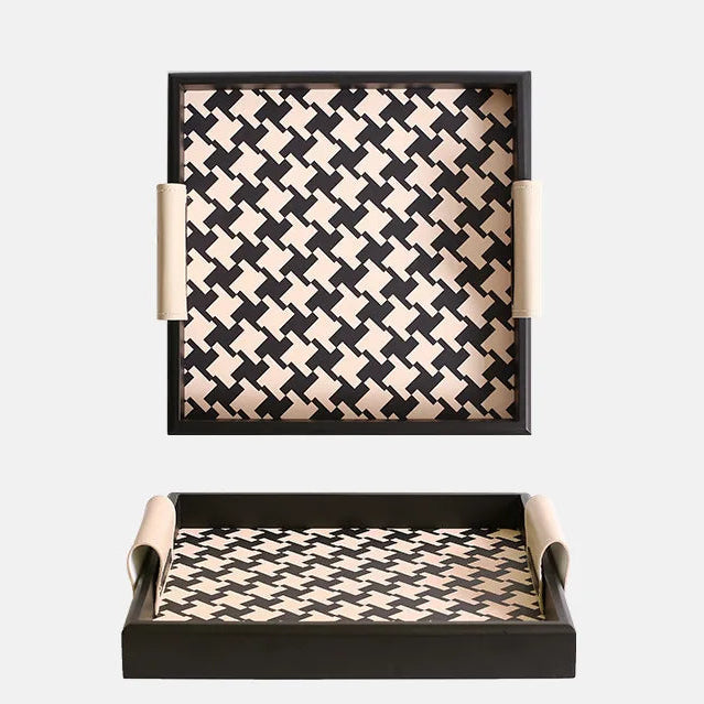 Forma Woven Leather Tray