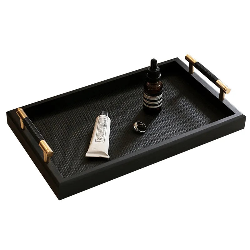 Forma Woven Leather Tray